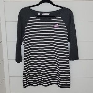 CUTTER & BUCK XL TCU 3/4 sleeve tee shirt. Texas Christian University